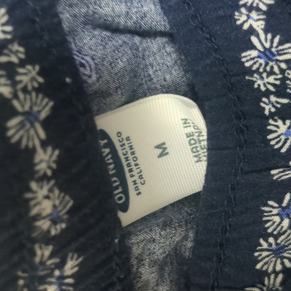 Blue Patterned Pants Rayon - Picture 4 of 4